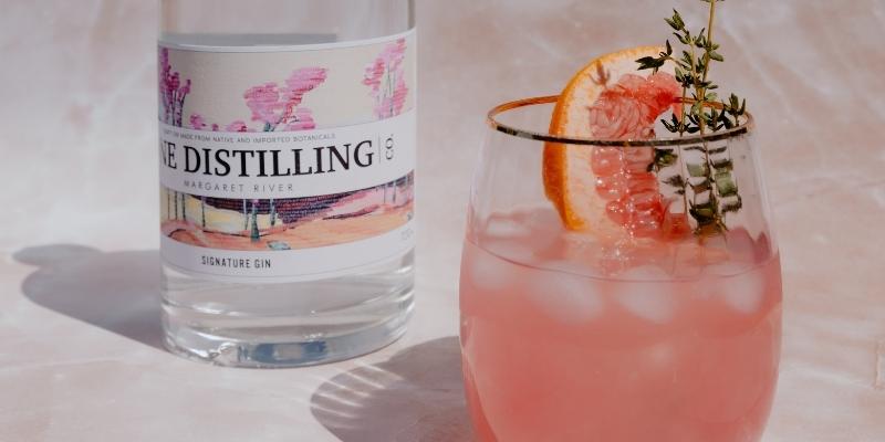 Dune Distilling Co Signature Gin with Pink Grapefruit Soda