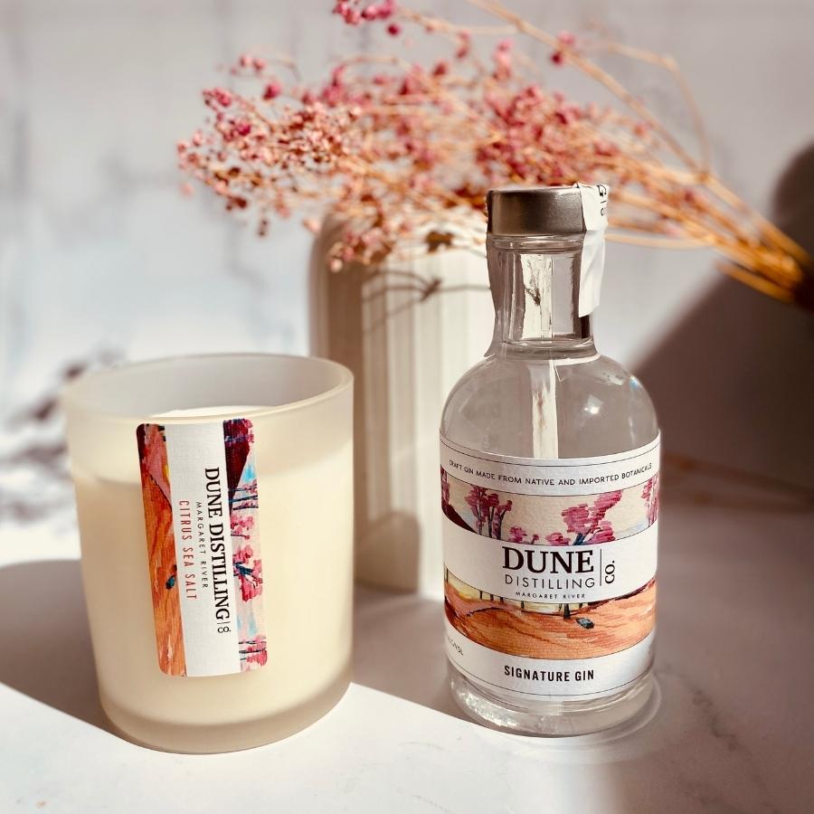 Dune Distilling Co Pin Signature Soy Gin Candle